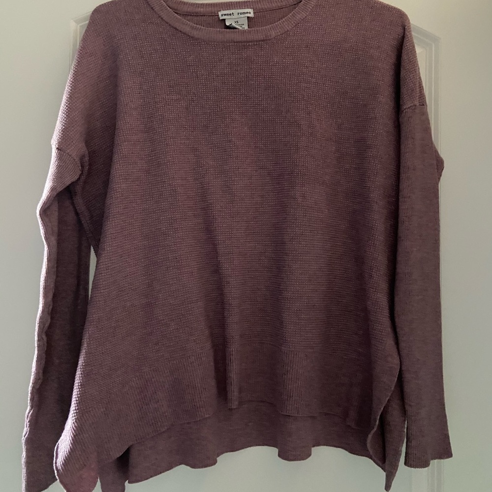 Maroon long sleeve top